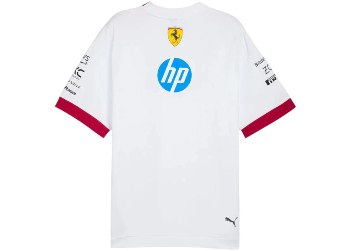 Puma Scuderia Ferrari 2025 Drivers T-shirt White - vue secondaire A