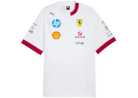 Puma Scuderia Ferrari 2025 Drivers T-shirt White - authentic Puma apparel
