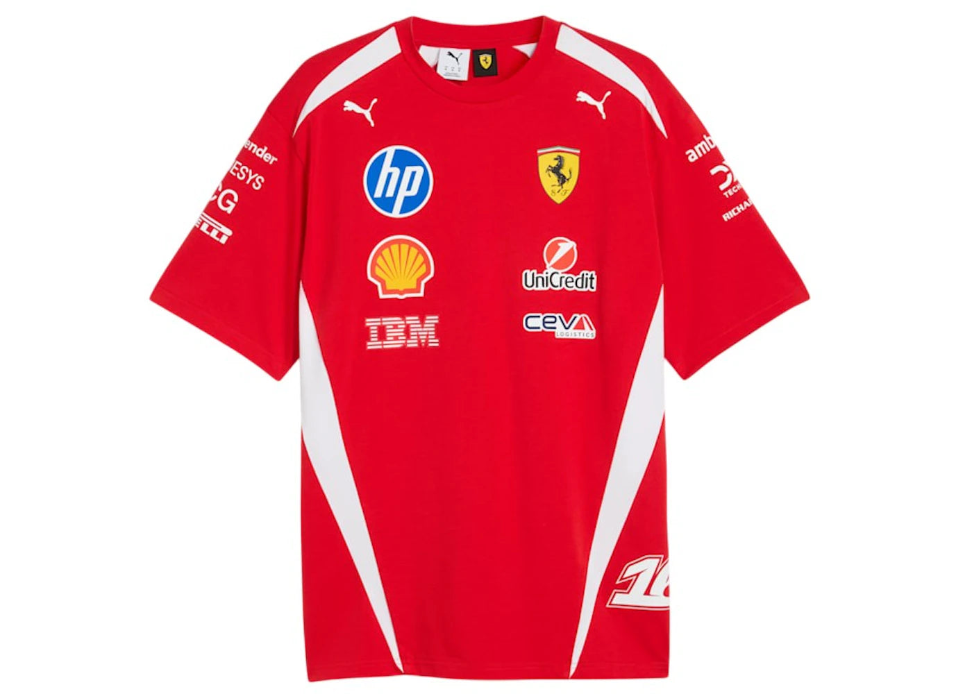 Puma Scuderia Ferrari HP Replica T-shirt (charles leclerc Edition) Puma Red-CLC - vue secondaire A