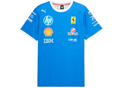 Puma Scuderia Ferrari HP Team Monza T-shirt Steer Blue - apparel view 2