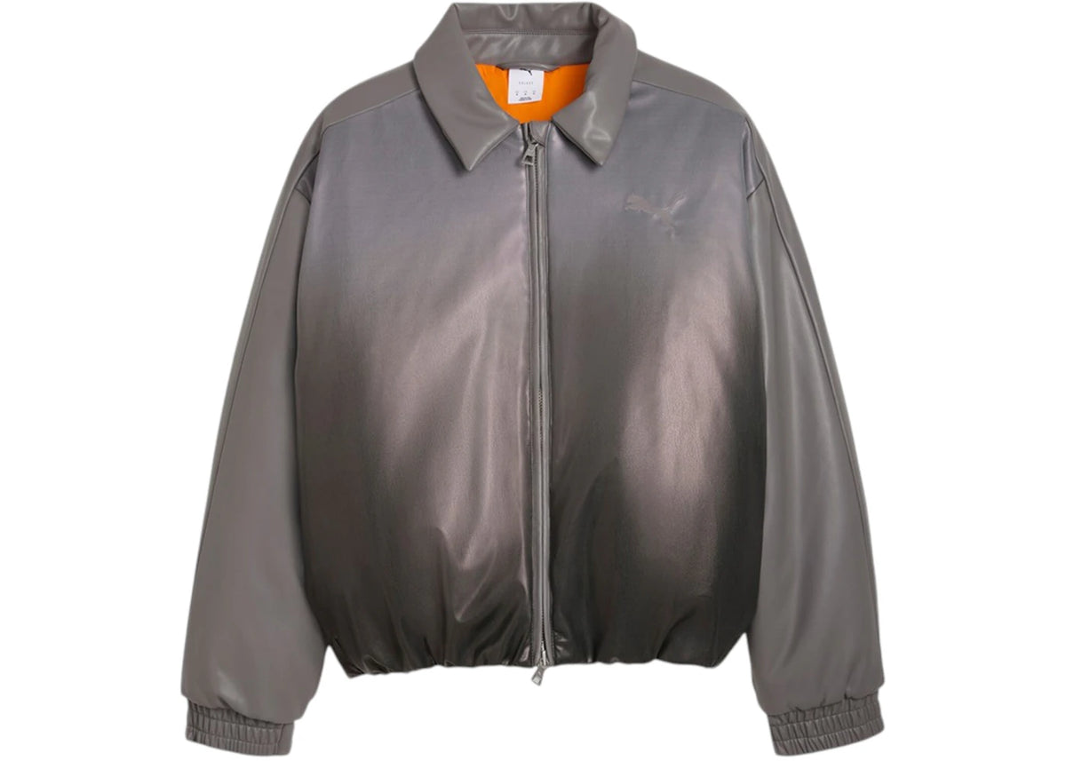 Puma Special Items Outwear Oversized Bomber Jacket Shadow Gray/Aop - vue 360