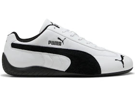 Puma Speedcat Leather White Black Suede Formstrip - vue 360