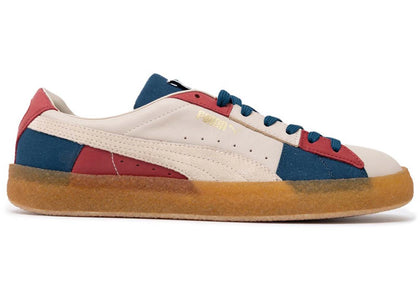 Puma Suede Crepe Patch Peyote Blue Red - sneakers view 2