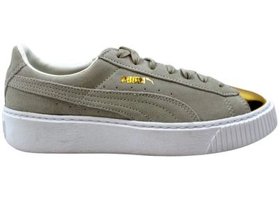 Puma Suede Platform Gold Gold  (Women's)
