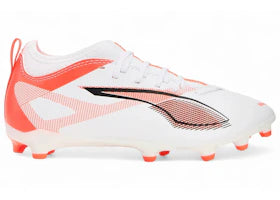 Puma Ultra 5 Match FG/AG Jr White Black Glowing Red (GS) - authentic Puma sneakers