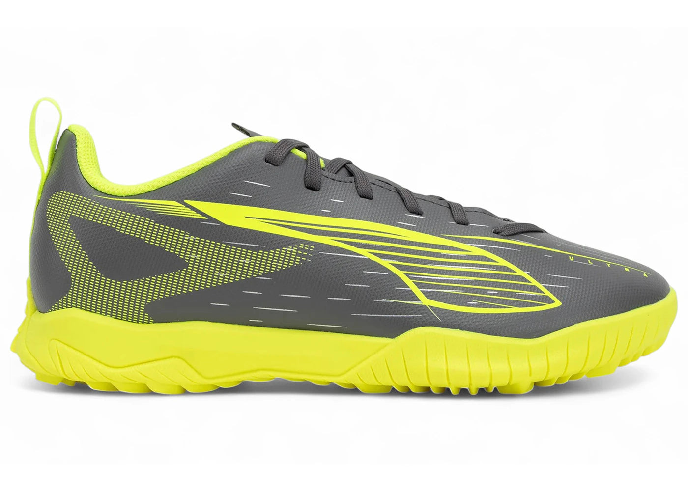 Puma Ultra 5 Play TT Jr Matte Aged Silver Yellow Alert Aged Silver (GS) - vue 360