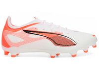 Puma Ultra 5 Pro FG/AG White Black Glowing Red