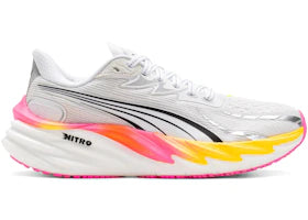 Puma Velocity Nitro 4 White Glowing Red Poison Pink (Women's) - vue 360