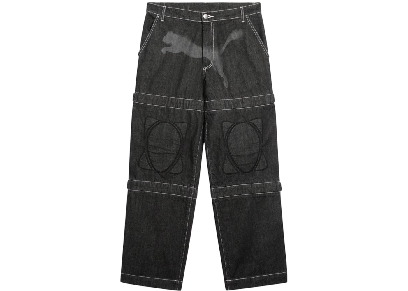 Puma x A$AP ROCKY Knee Pad Pants Black-Denim - vue secondaire A