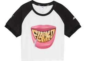 Puma x A$AP ROCKY Woflacko Smile Baby Tee White - vue 360