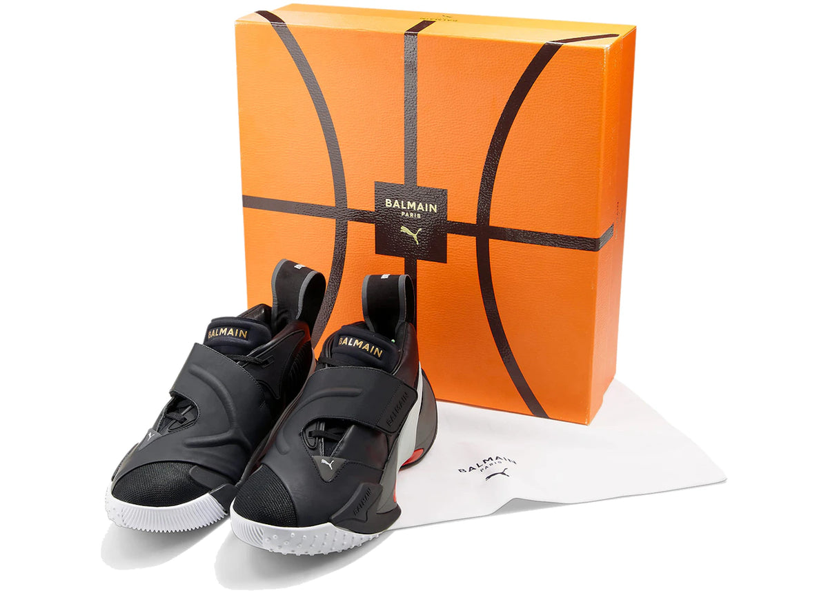 Puma x Balmain Court Black High Risk Red - vue secondaire B