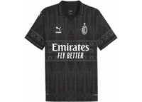 Puma x Pleasures AC Milan 2023/24 Dark Version Authentic Jersey (Imported Version) Black