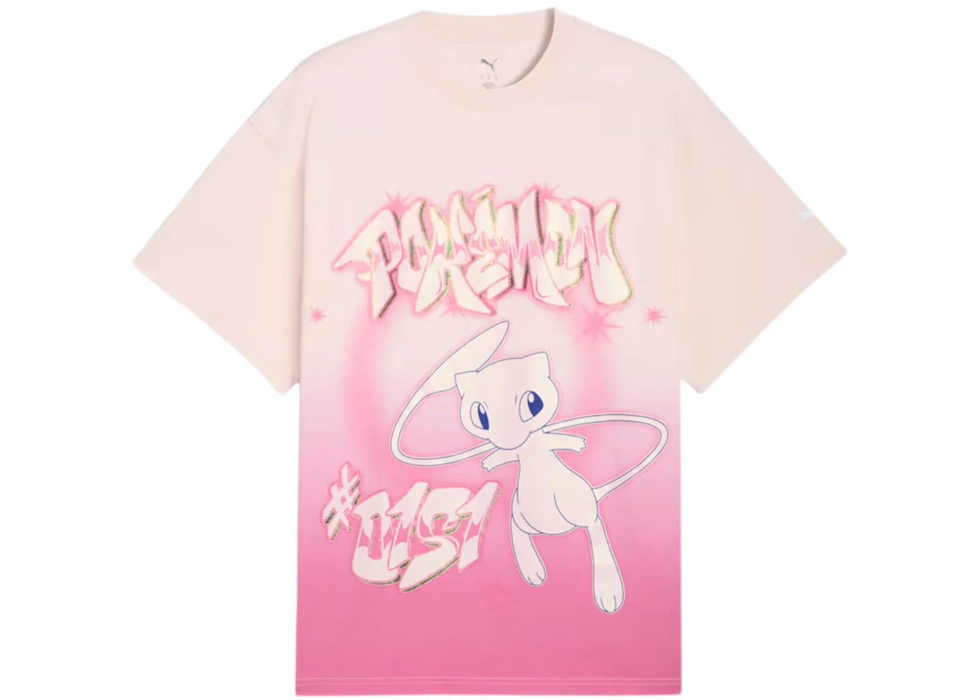 Puma x Pokemon Oversized Tee Jasmine Flower/Posie Pink - vue secondaire A