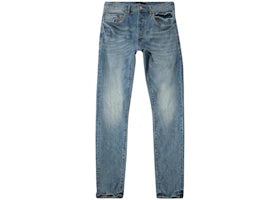 Purple Brand 90's Worn Slim Jeans Light Indigo - vue 360