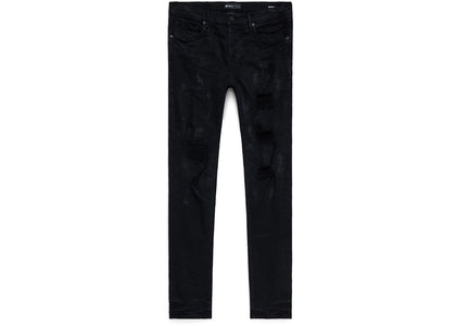 Purple Brand Black Oil Spill Jean Black - authentic Purple Brand product