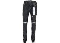 Purple Brand Black Over Spray Core Jeans Black