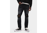 Purple Brand Black Wash Blowout Jean Black