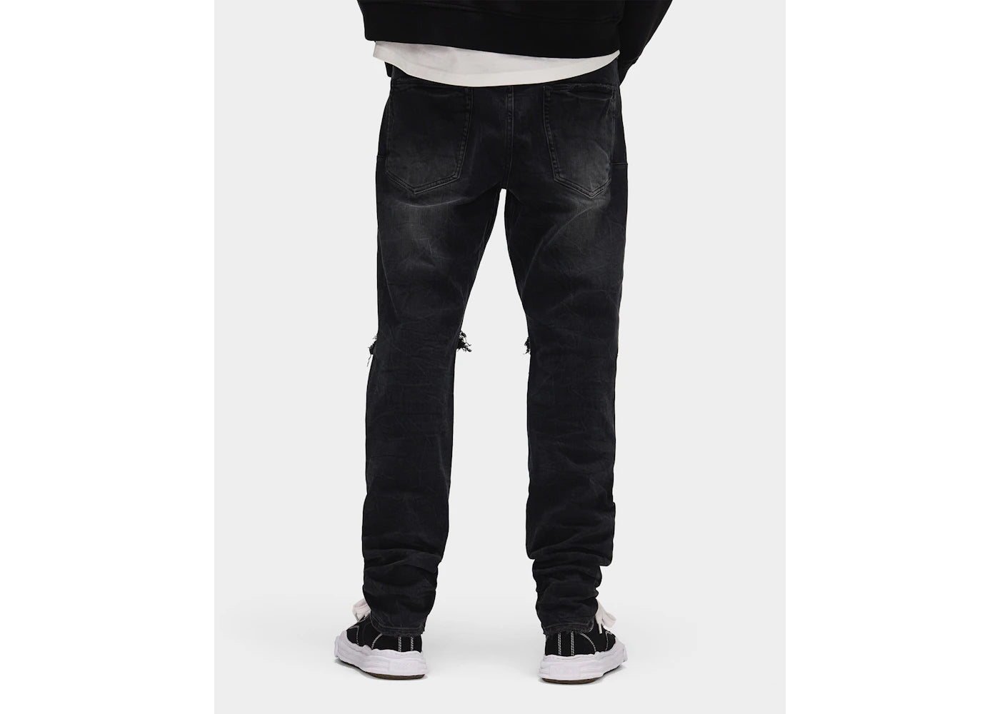 Purple Brand Black Wash Blowout Jean Black - vue secondaire B