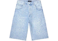 Purple Brand Embellished LT Short Light Indigo