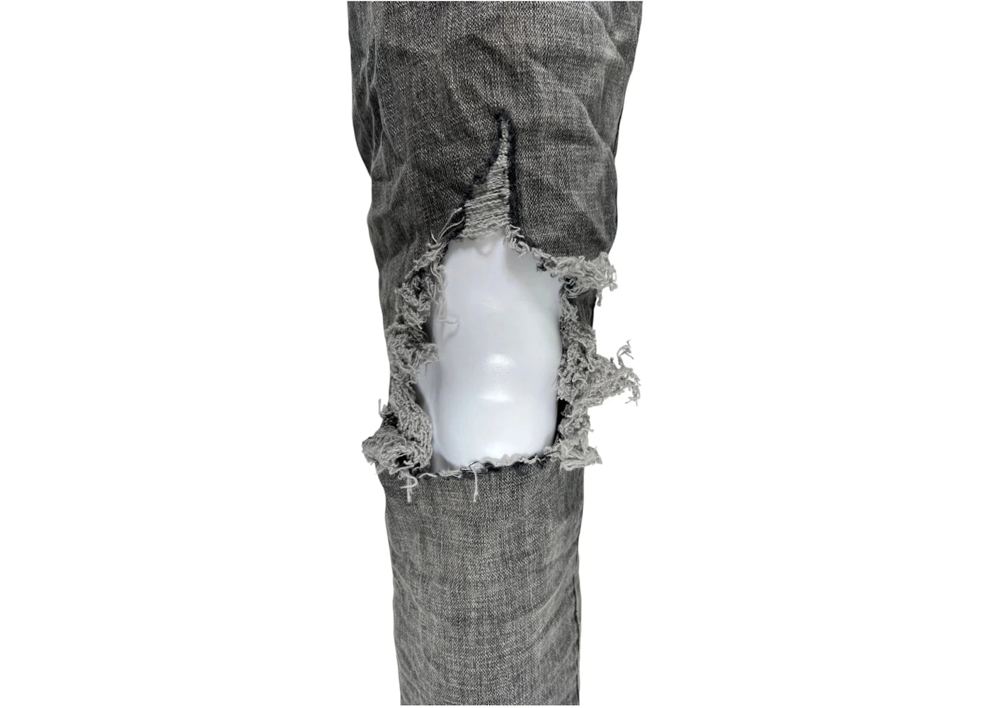 Purple Brand Grey Dirty Blowout Jean Black - vue secondaire B