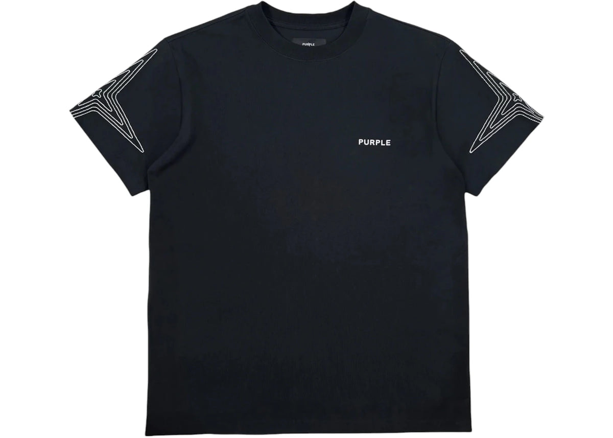 Purple Brand HWT Jersey SS Tee Black - vue secondaire A