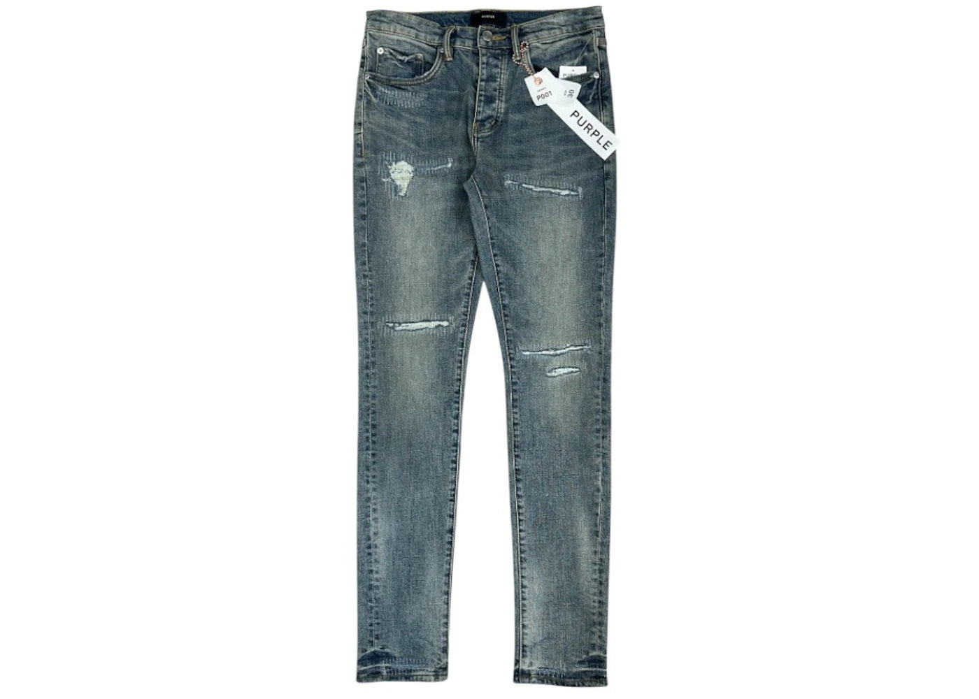 Purple Brand Light Blue Vintage Denim Jean Light Indigo - vue 360