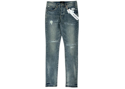 Purple Brand Light Blue Vintage Denim Jean Light Indigo - authentic Purple Brand product