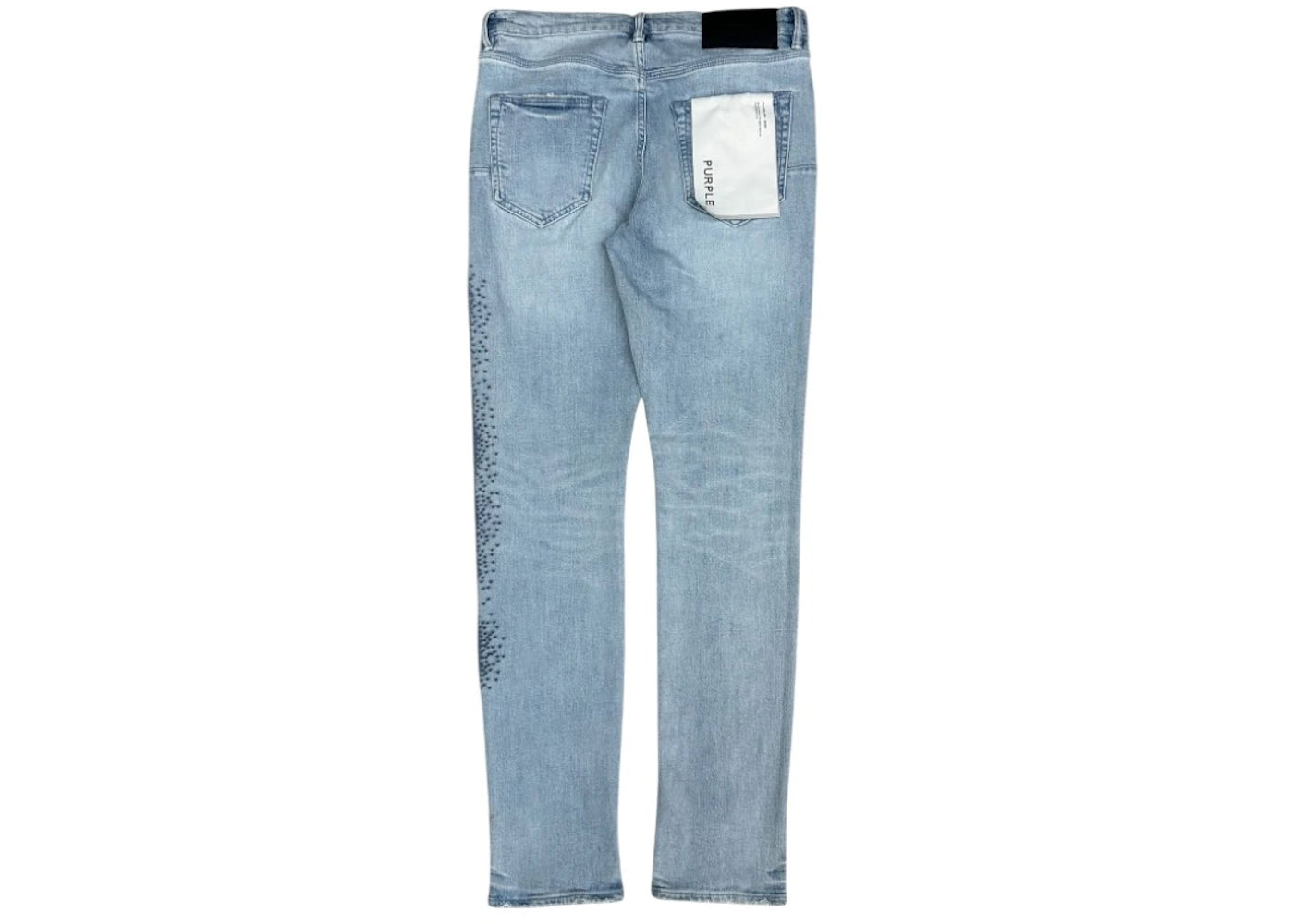 Purple Brand Light Indigo Skinny Tuffetage Jean Light Indigo - vue secondaire B