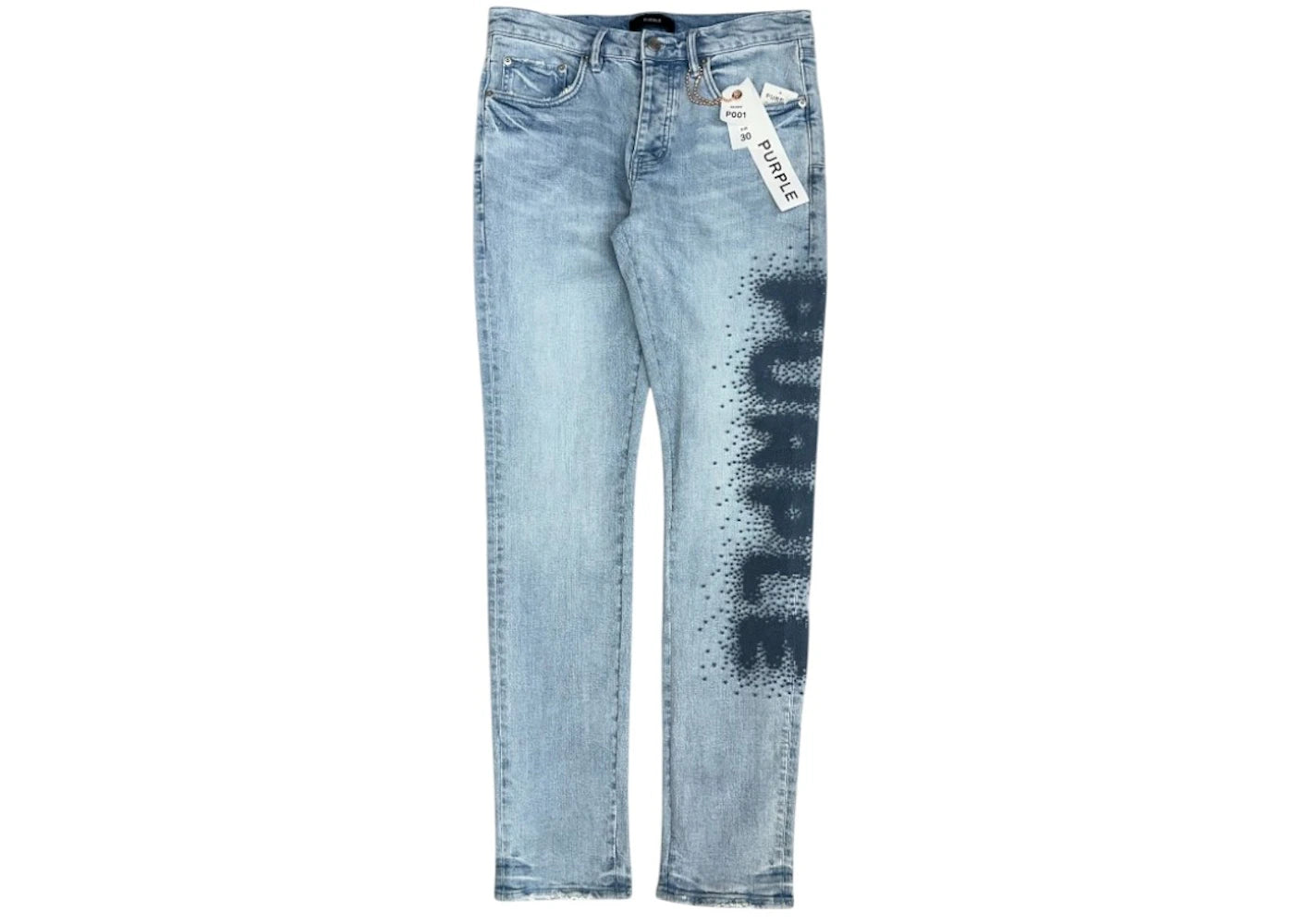 Purple Brand Light Indigo Skinny Tuffetage Jean Light Indigo - vue secondaire A