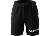 Purple Brand Midweight Fleece PO Short Black