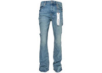 Purple Brand P004-FFWL425 Flare Worn Jean Indigo