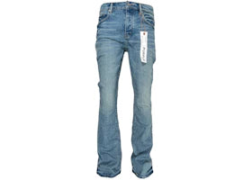 Purple Brand P004-FFWL425 Flare Worn Jean Indigo