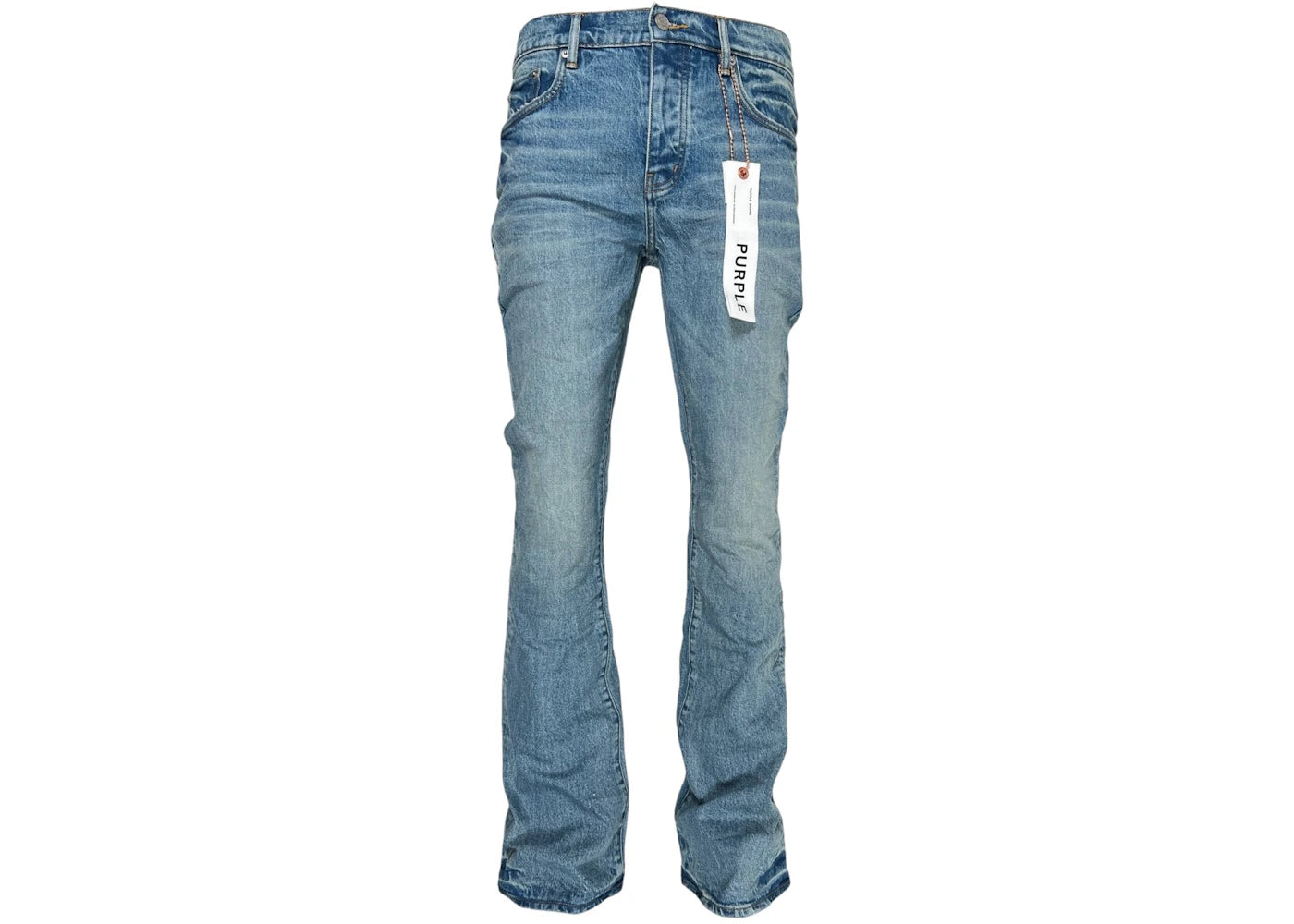 Purple Brand P004-FFWL425 Flare Worn Jean Indigo - vue secondaire A