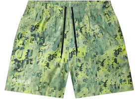 Purple Brand P504-PGWC325-All Round Shorts Green - vue 360
