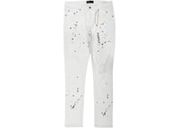 Purple Brand Paint Blowout Denim Pants White