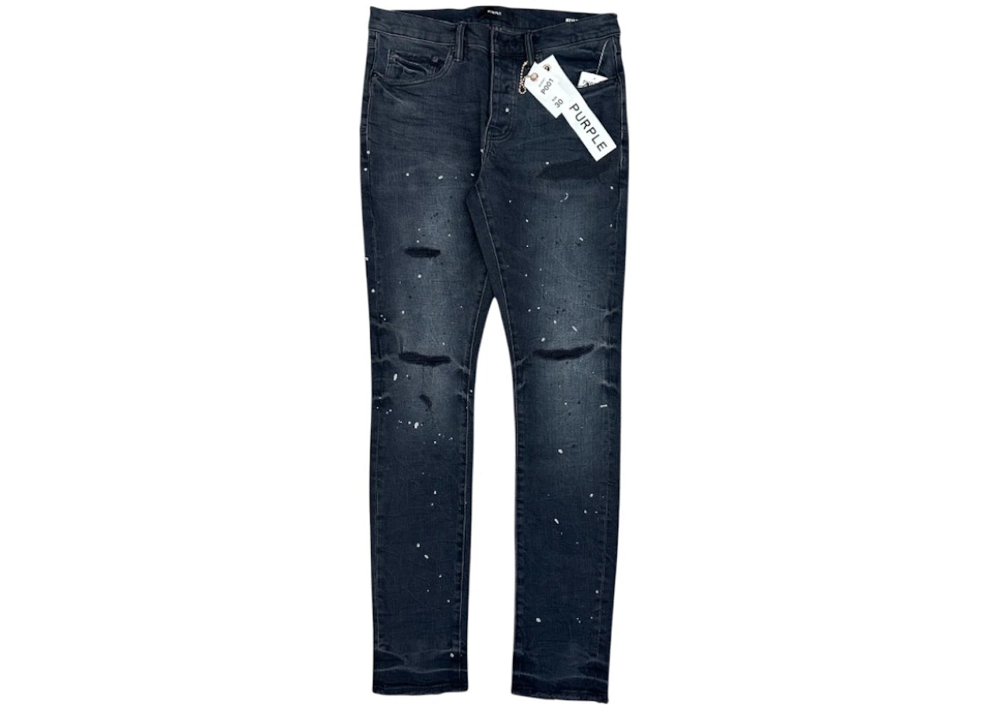 Purple Brand Reflective Paint Repair Jean Black - vue 360