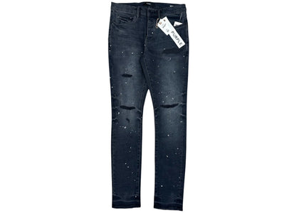 Purple Brand Reflective Paint Repair Jean Black - authentic Purple Brand product