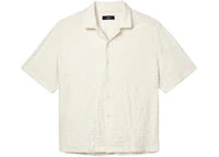 Purple Brand Terry Towel Camp Collar Shirt Off White