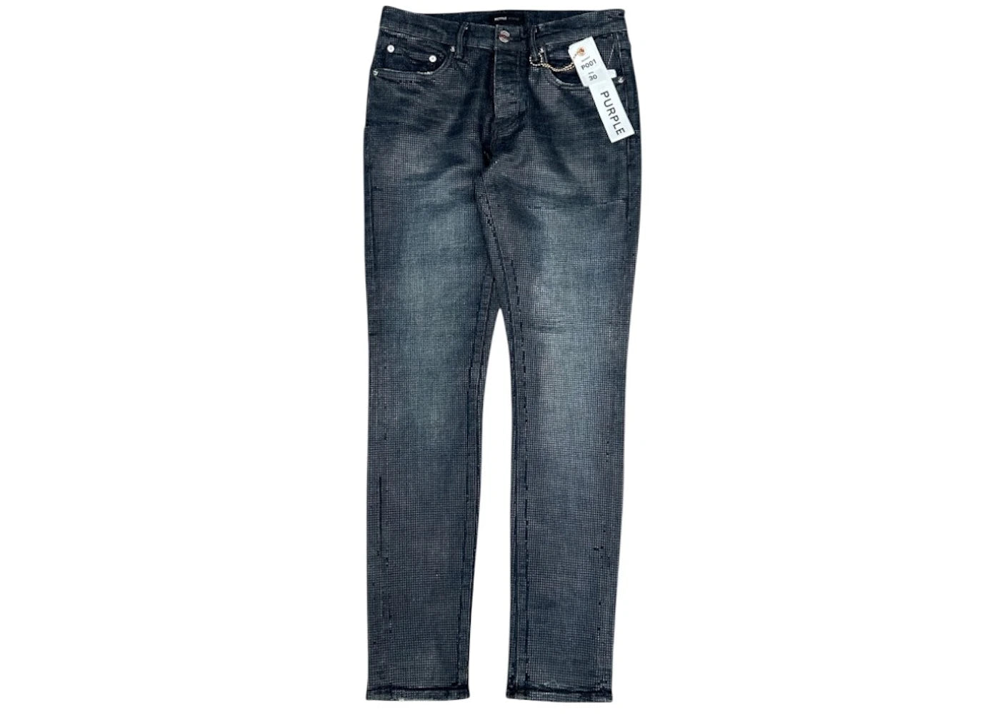 Purple Brand Tiled Overlay Pant Dark Indigo - vue 360