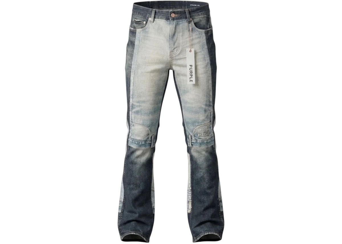 Purple Brand Upside Down Bootcut Jeans Blue - vue secondaire B
