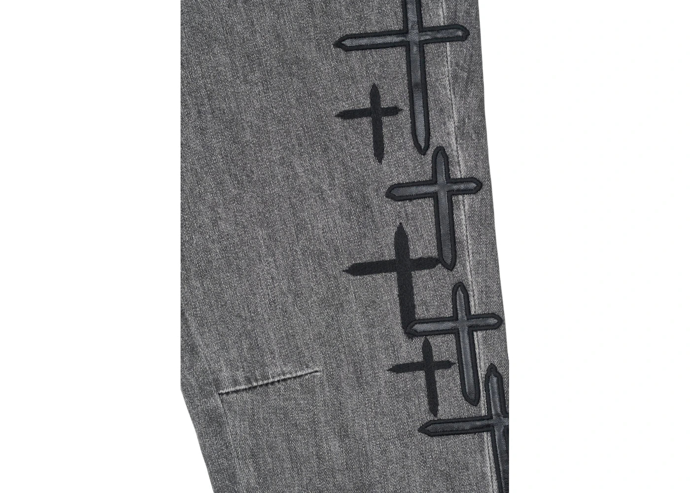 RtA Bryant Skinny Clouded Mist Cross Patch Jeans Clouded Mist - vue secondaire B