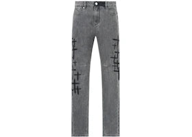 RtA Bryant Skinny Clouded Mist Cross Patch Jeans Clouded Mist