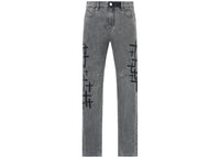 RtA Bryant Skinny Clouded Mist Cross Patch Jeans Clouded Mist