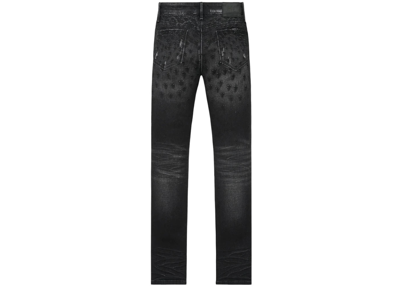 RtA Bryant Skinny Graphite Fade Allover Cross Jeans Graphite - vue secondaire B