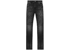 RtA Bryant Skinny Graphite Fade Allover Cross Jeans Graphite - vue 360