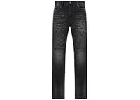 RtA Bryant Skinny Graphite Fade Allover Cross Jeans Graphite