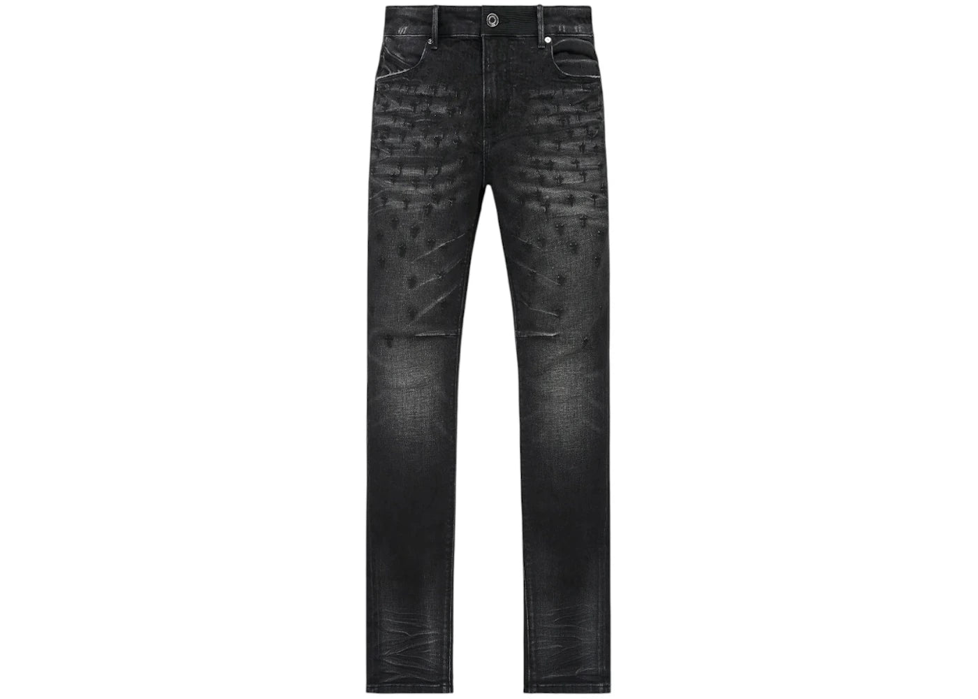 RtA Bryant Skinny Graphite Fade Allover Cross Jeans Graphite - vue secondaire A