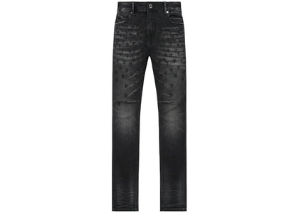 RtA Bryant Skinny Graphite Fade Allover Cross Jeans Graphite - product view 2