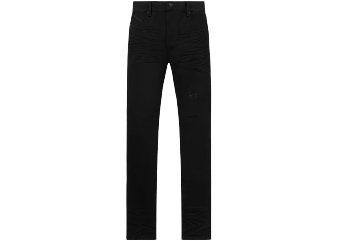 RtA Bryant Skinny Jeans Black Logo - vue secondaire A