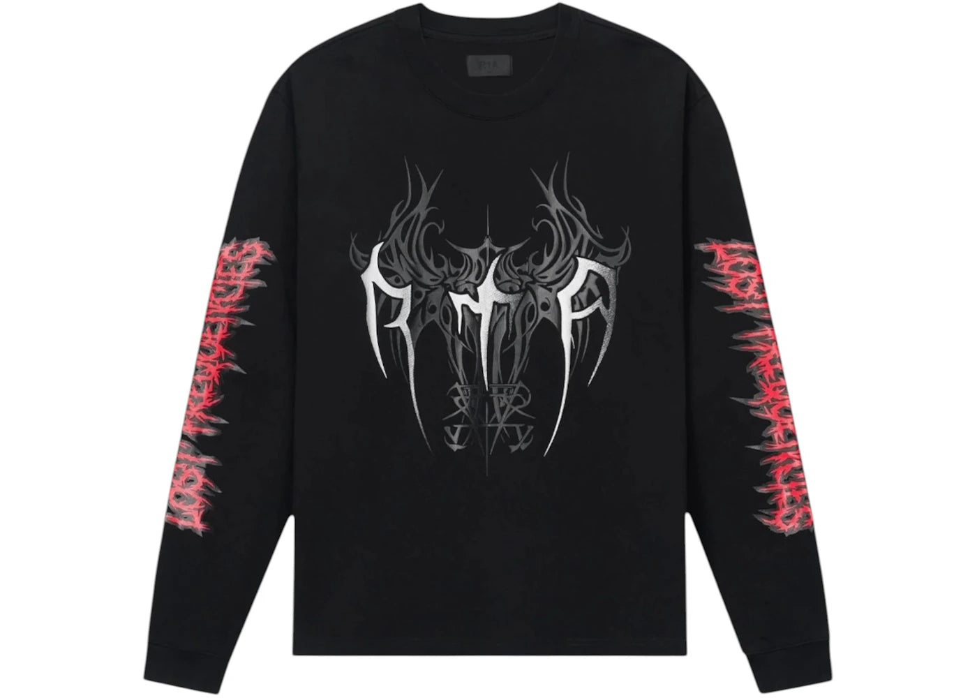 RtA Lawrence Black Cyber Sigilism L/S Tee Black - vue secondaire A